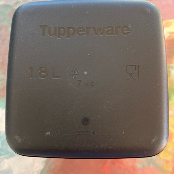 Tupperware Neo 4 Compartment Divided Storage Kitchen Tidy Pot Black Turquoise - Picture 2 of 7